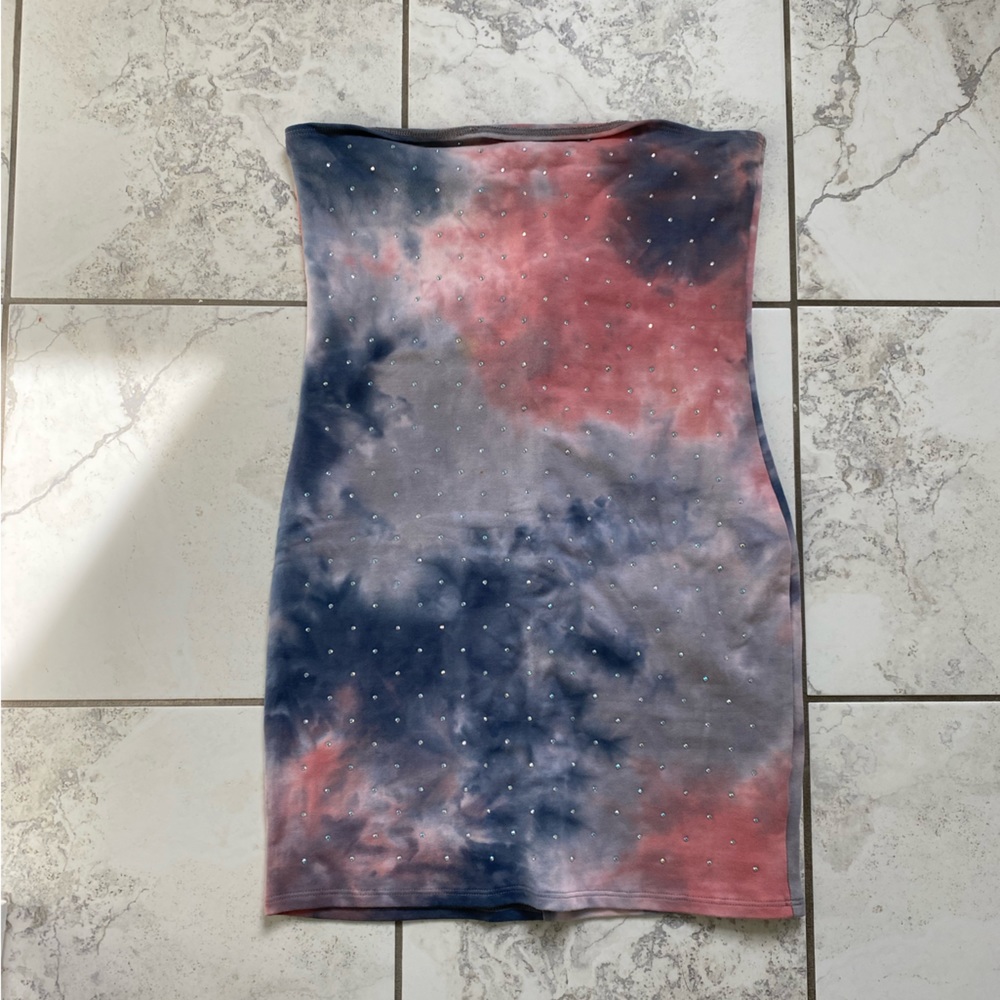 Honey Punch • Strapless Mini Dress with Bling